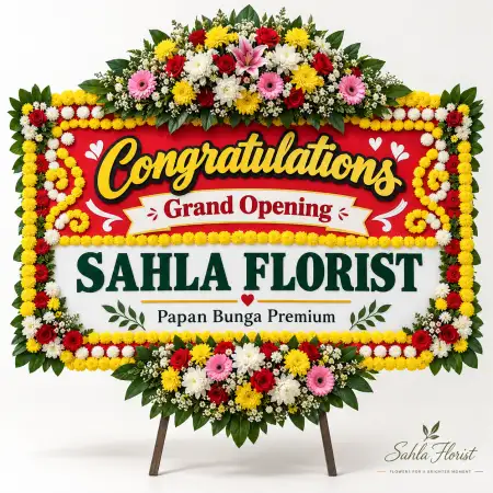 Papan Bunga Ucapan Selamat Sanur